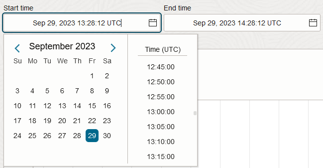Kalendertool für Start- und Endzeit