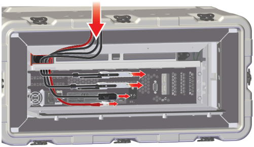 Datenkabel linke Kanalroute