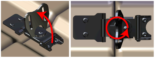 Wing-Turn Latch-Vorgang