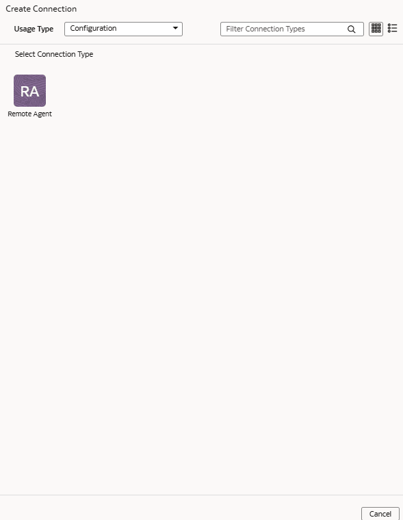 Remote-Agent-Verbindungsoption