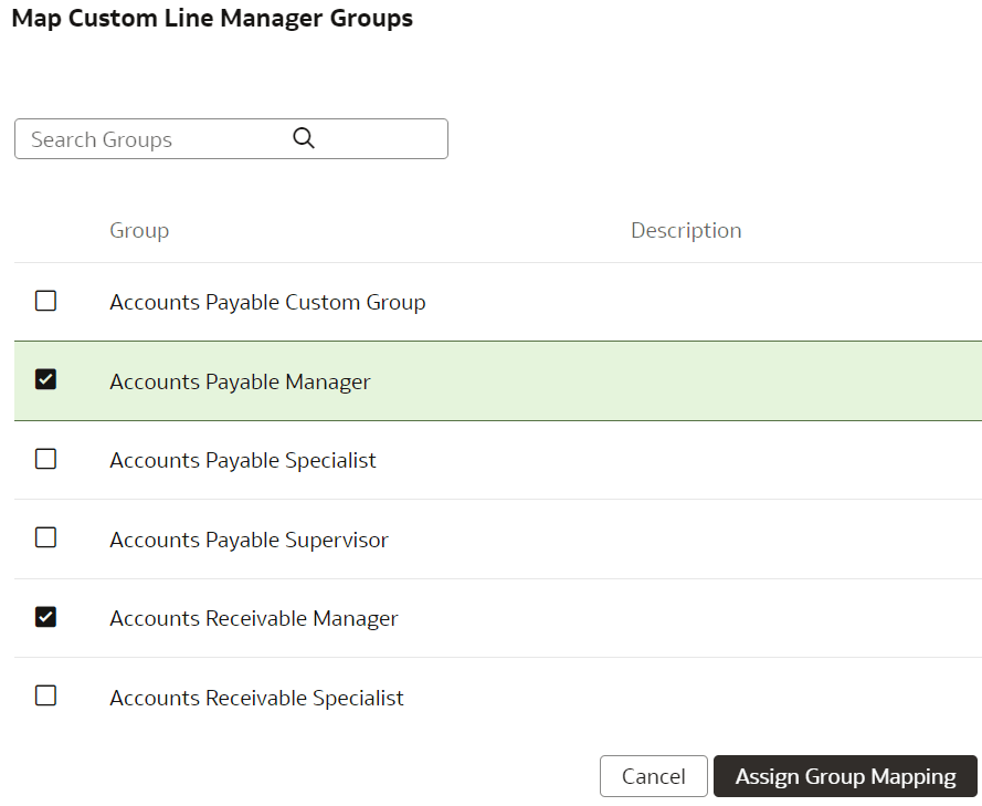 Benutzerdefinierte Linienmanagergruppe zuordnen