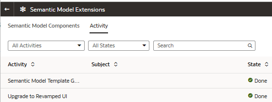 Upgrade auf überarbeitete UI-Aufgabe mit Status "Fertig"