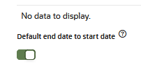 Dieses Bild zeigt den Umschalter "Standardstartdatum bis Enddatum".