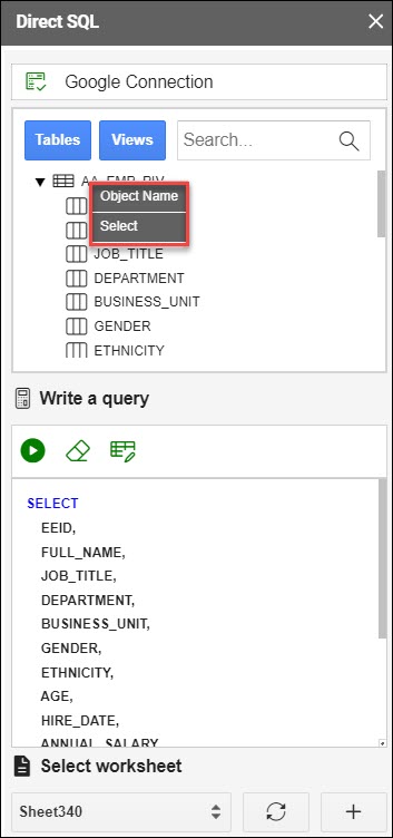 The Data Analysis Tool
