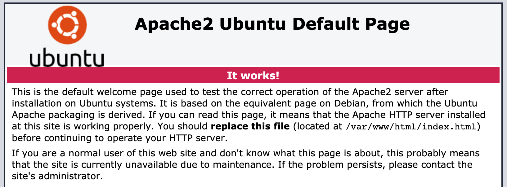 Apache Server Test Page