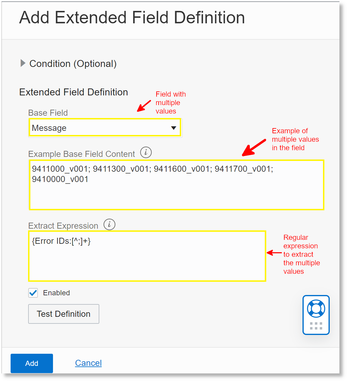 EFD for Multiple values of a Field