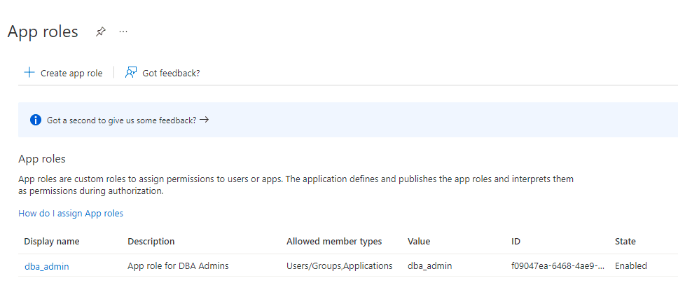 A continuación se muestra la descripción de azure-app-roles-creation.png