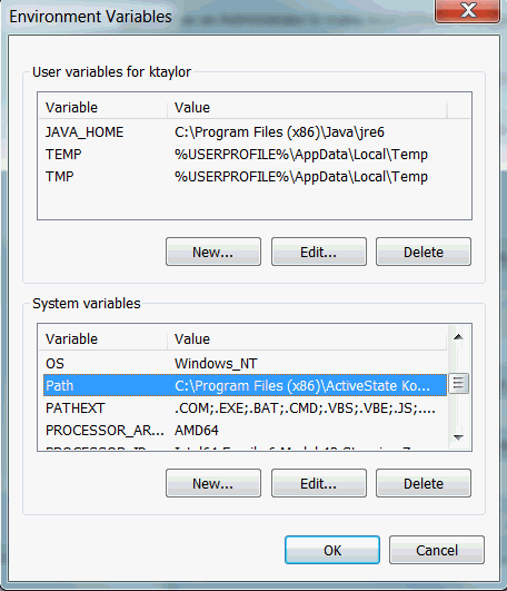 Variables de entorno de Windows Variables de entorno de Windows
