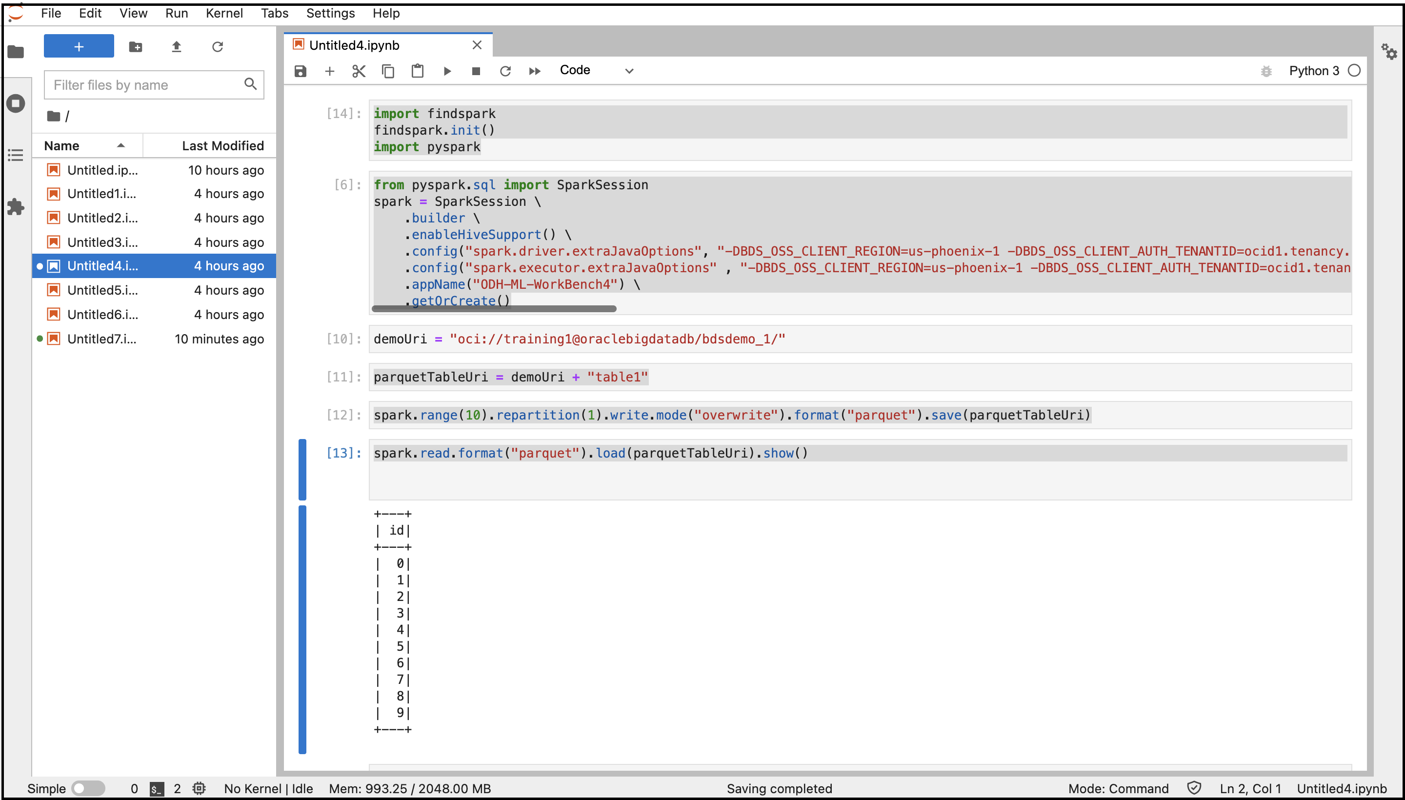 Accès à Object Storage sur Jupyter