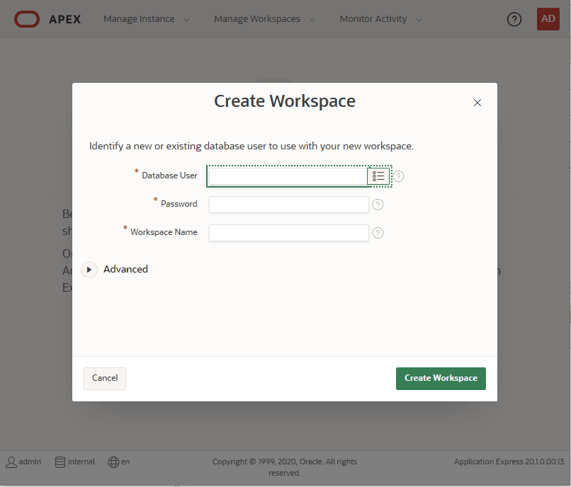 Description de l'image adb_apex_create_workspace2.png