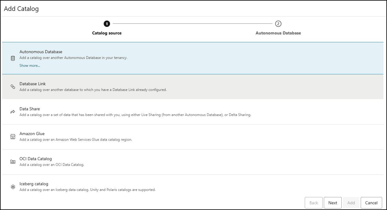Description de l'image catalog-source-adb.png Description de l'image catalog-source-adb.png
