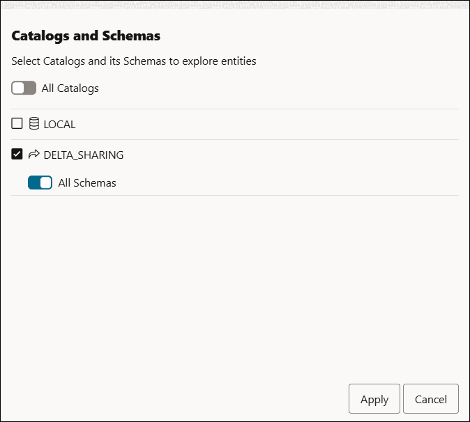 Description de l'image Catalogs-schemas-data-load.png ci-après Description de l'image Catalogs-schemas-data-load.png ci-après