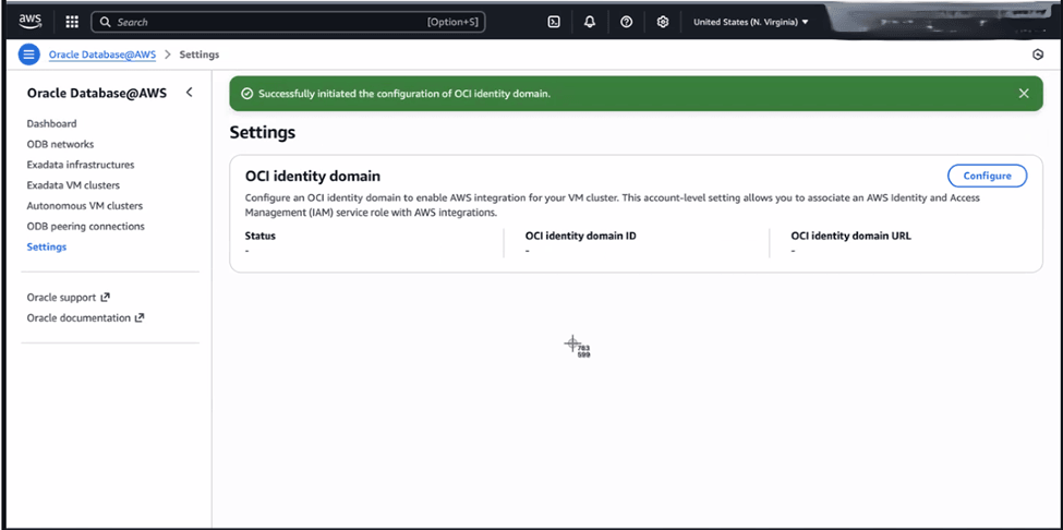 This screenshot shows how to configure the OCI Identity Domain. This screenshot shows how to configure the OCI Identity Domain.