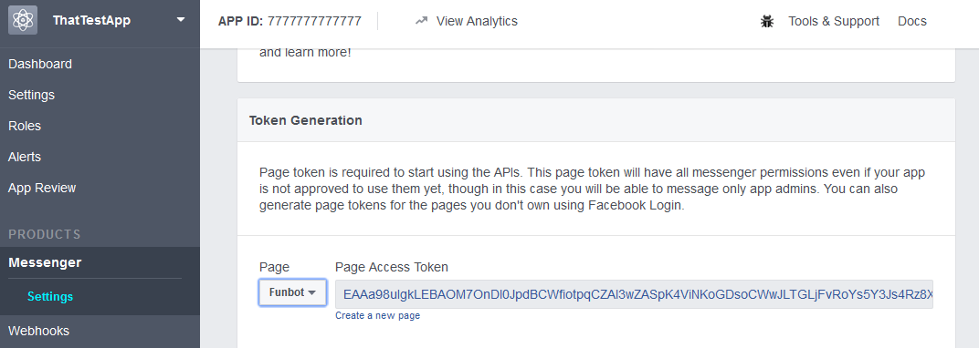 Description of page_access_token.png follows Description of page_access_token.png follows