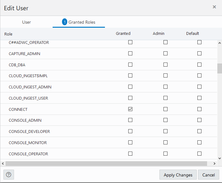 adb_databaseactions_granted_roles.pngの説明が続きます