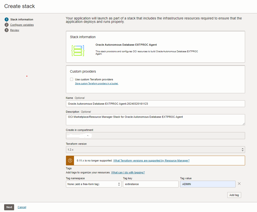 adbs_extproc_createstack_updated.pngの説明が続きます