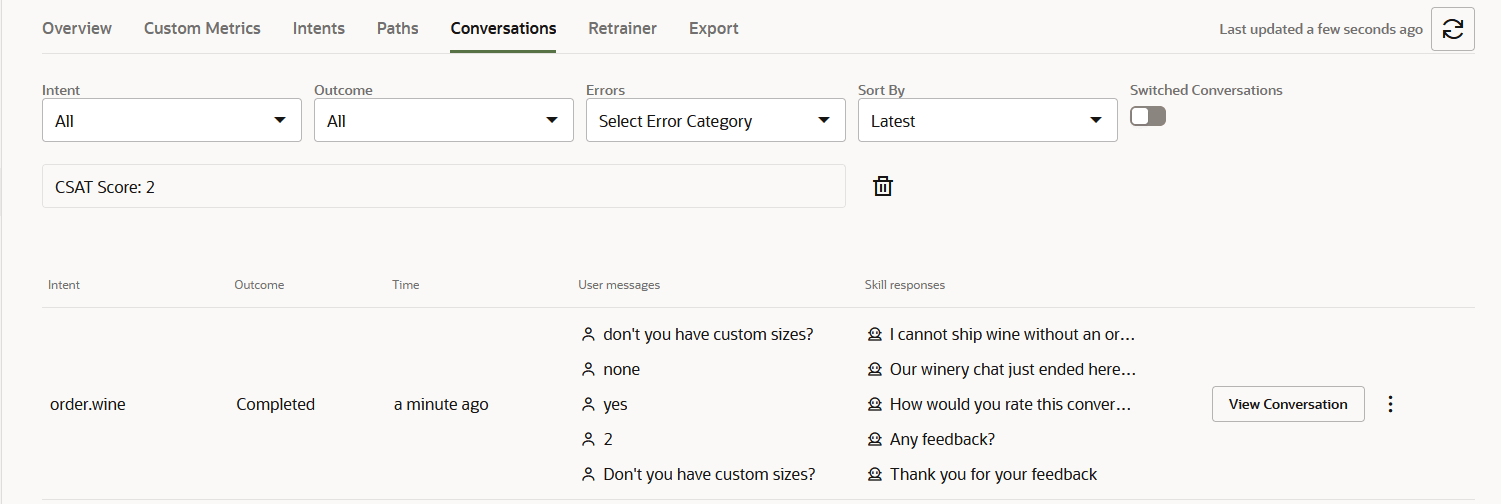conversation-report-user-feedback.pngの説明が続きます