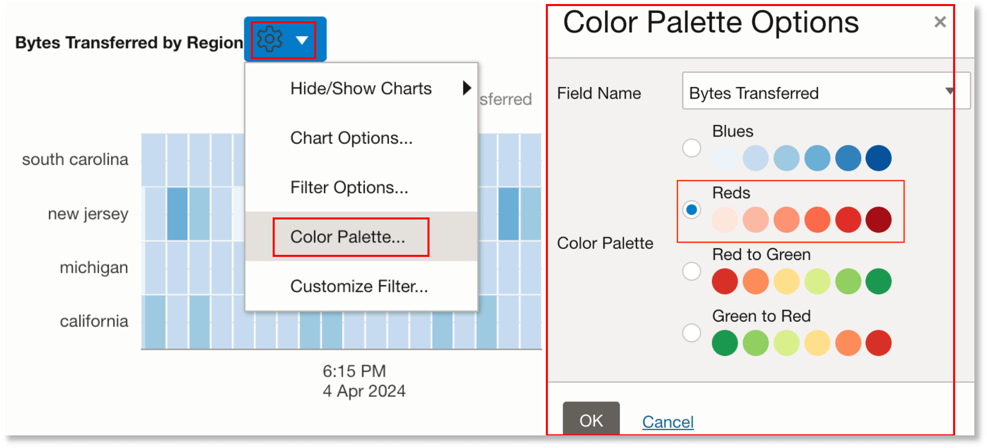 change the Heat Map color scheme change the Heat Map color scheme